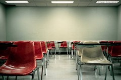Chairs in classroom