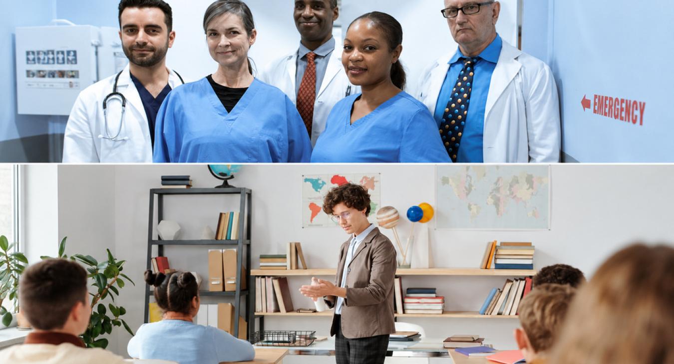 Nurses and teachers 