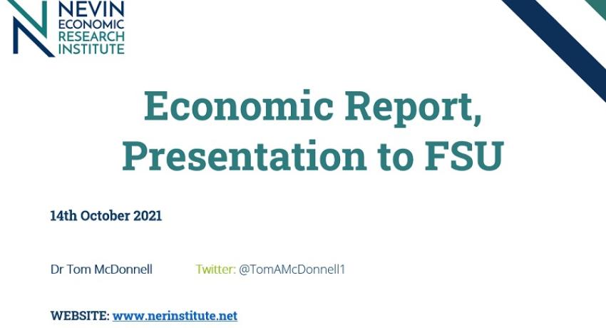 Economic Report, Presentation to FSU