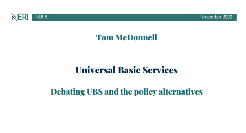 Long Read no 3 - Universal Basic Services