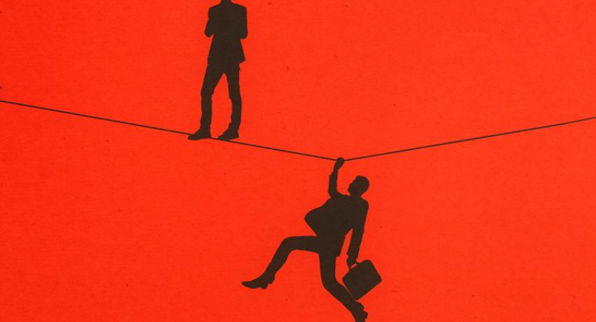 2 people on a wire
