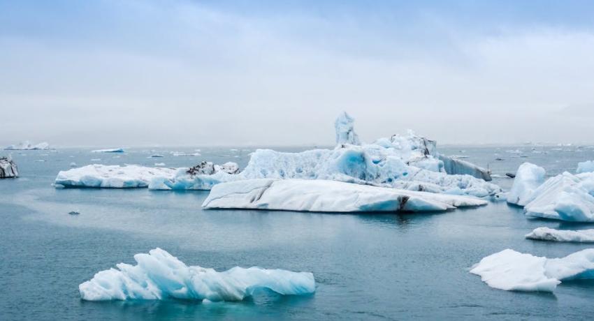 Ice in the sea