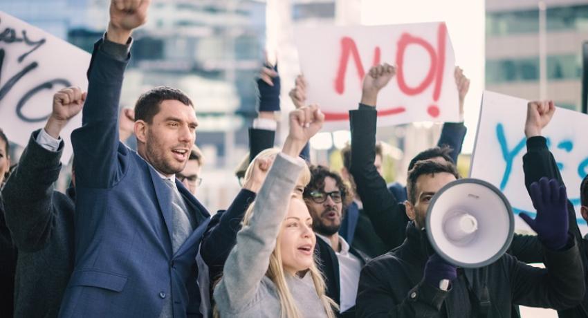 Striking workers