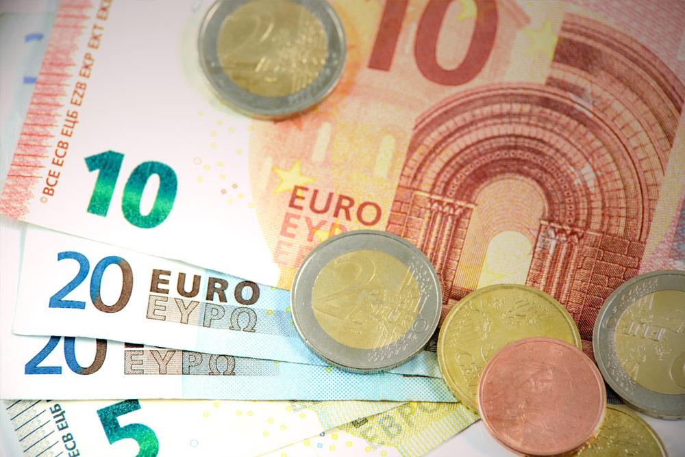 Money notes and coins
