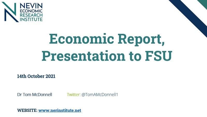 Economic Report, Presentation to FSU