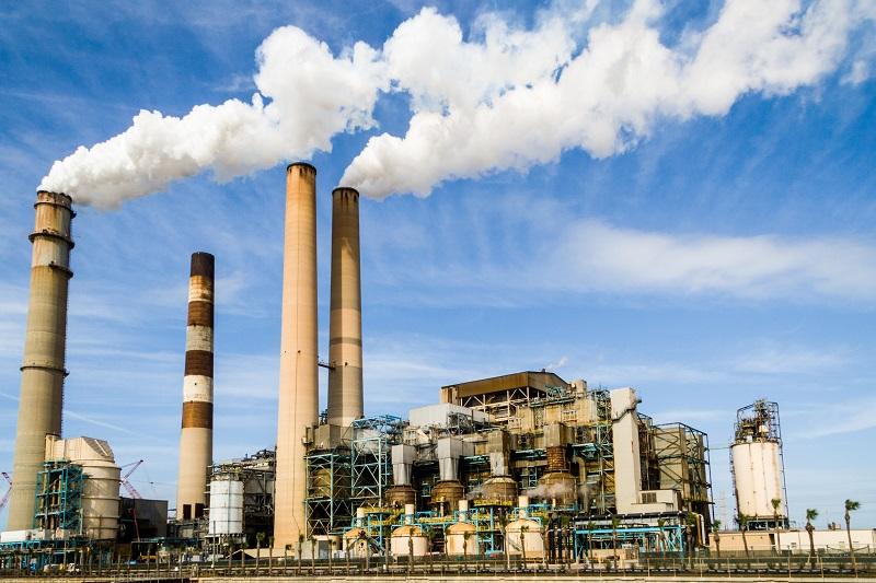 Factory chimney smoke