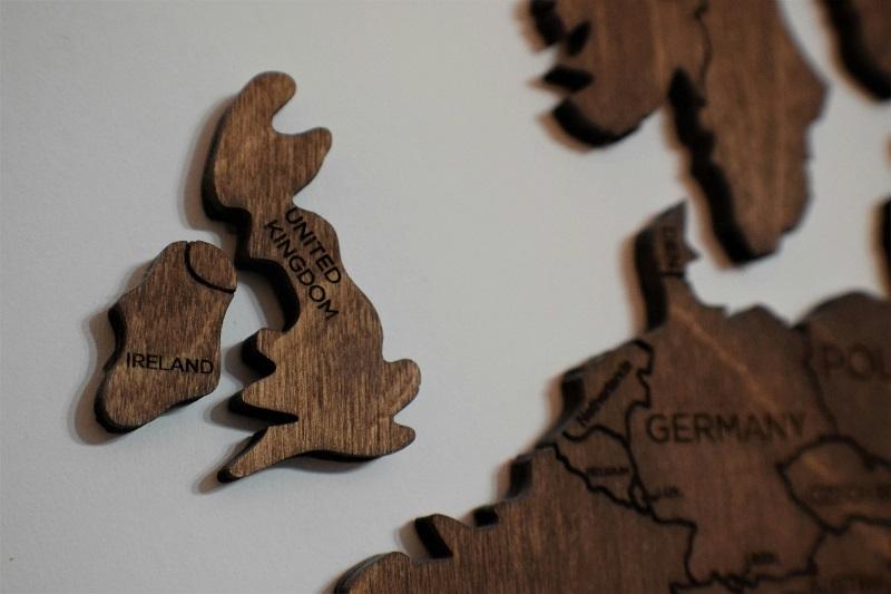 Map of Ireland and England