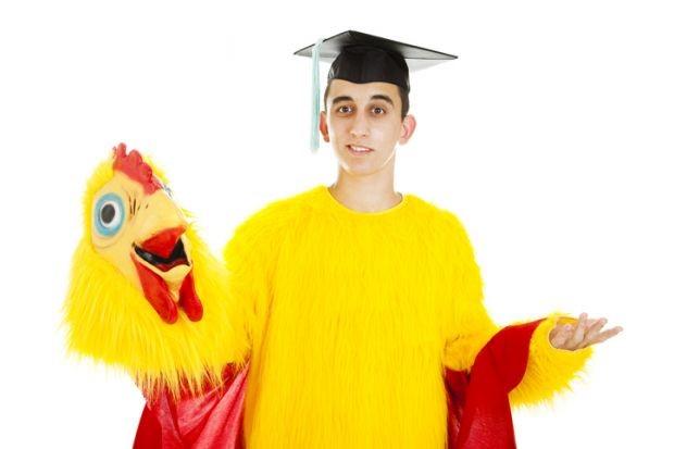 Graduate-in-chicken-suit